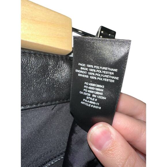 Wilfred Aritzia Melina Vegan Faux Leather High Waisted Pants Women's Size 10 - Picture 6 of 16